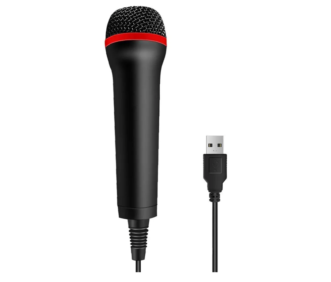 4M 13FT Wired USB Microphone for Rock Band, Guitar Hero, Let's Sing - Compatible with Sony PS2, PS3, PS4, PS5, Nintendo Switch, Wii, Wii U, Microsoft Xbox 360, Xbox One and PC