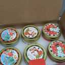 MTLEE 24 Pcs Christmas Scented Candles Set Vintage Christmas Candles with Festive Fragrance for Xmas Holiday Party Rustic Home Decor Stocking Stuffer Gifts for Women Men Coworkers Friend(Santa)