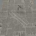 Newspaper Tablecloth Cotton Linen Square Newspaper Printed Table Cloth with 55X55 inch,Washable Morden Style Table Cover for Dinner, Party, Picnic, Home Decor