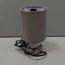 Bedside Nightstand Lamp with Gray Fabric Lampshade for Reading, Bedroom, Living Room