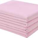FreshCulture Twin Flat Sheets Only 2 Pack - Hotel Quality Flat Bed Sheets - Brushed Microfiber - Ultra Soft & Breathable - Wrinkle-Free - Easy Care - Flat Sheets Only Twin Size (Dusty Pink)