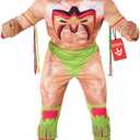 Morph Ultimate Warrior Costume, WWE Costumes for Adults, Adult Wrestling Costume, Halloween Costumes for Men (Large)