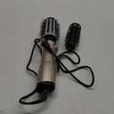 3-in-1 Hot Air Styler and Rotating Hair Dryer, Hair Dryer and Blow Dryer Brush in One, 2 Interchangeable Brushes for Dry and Wet Hair, Auto-Rotating Curling Hot Hair Brush (Gold)