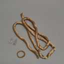 Lanzhire Heatless Curling Rod Headband for Long and Short Hair, No Heat Overnight Curls with Thin Curlers to Sleep In (Golden)