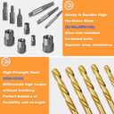39PCS Screw & Bolt Extractor Set with Left Hand Drill Bit Set,Easy Out Screw Extractor Set,Multi-Spline Stripped Screw Extractor Kit, Bolt Extractor Kit for Studs, Rusted, Bolts & Screws