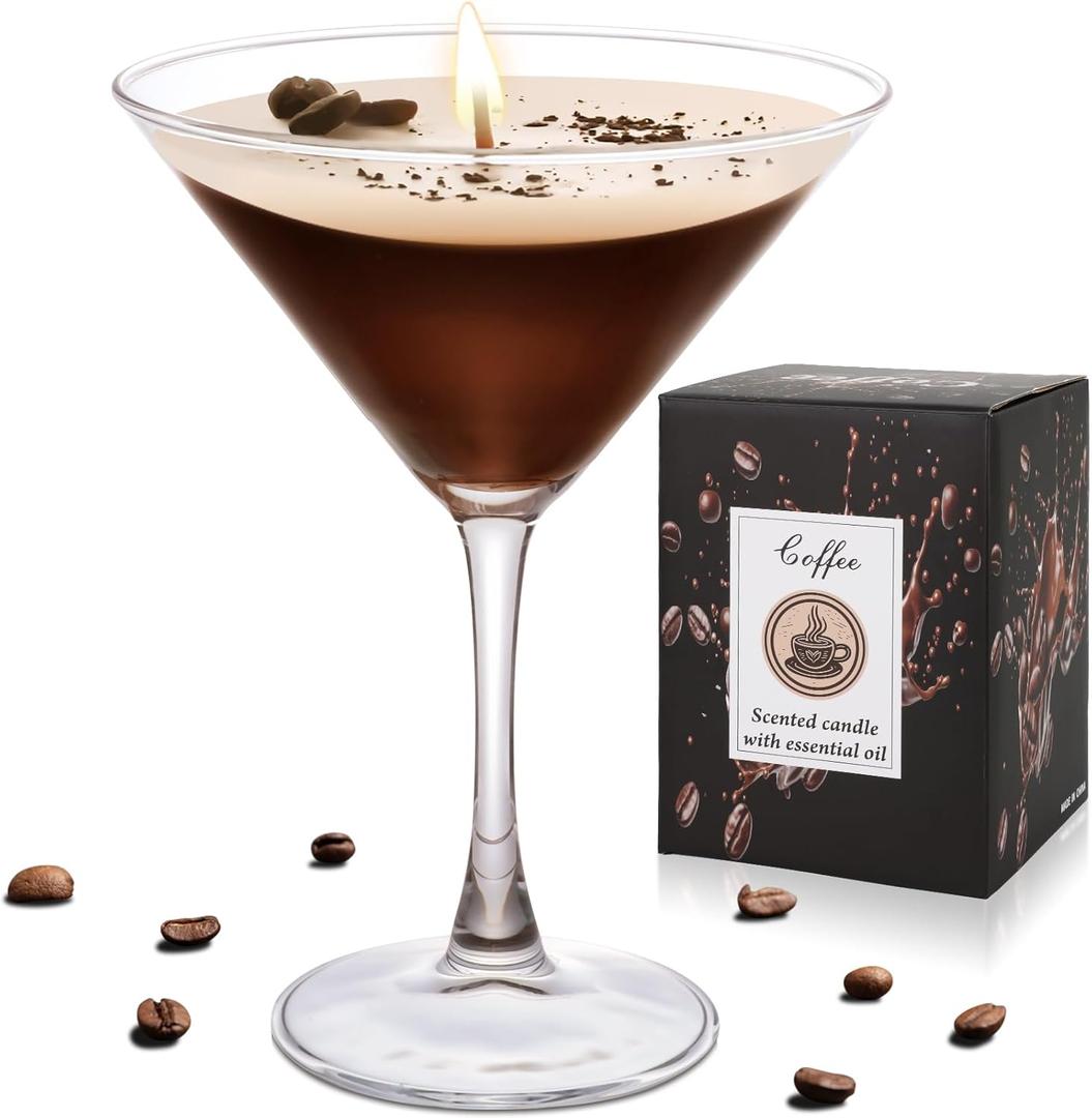 Espresso Martini, Martini Candle Unique Gifts for Women, Enjoy Your Espresso Martini Decor, The Ideal Espresso Martini Gift, Coffee Candle, Unique Gift for Scented Candles Enthusiasts