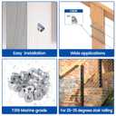 Muzata 10 Pack 1/4" ID Cable Railing Angle Washer 25 30 35 Degrees T316 Stainless Steel Angle Beveled Washer for 1/8" 5/32" 3/16" Cable Railing Hardware Kit CR25