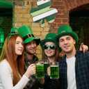 HAYVAN St Patricks Day Door Decorations Set - Wooden Shamrock Sign & Hanging Door Knob Handle Decor (Lucky Irish Happy St. Patrick's Day Wreath), Hanging Decoration for Front Door and Wall Decor