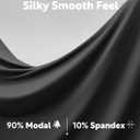 DAVID ARCHY Men's Underwear Ultra Soft Modal Support Pouch Trunks Moisture Wicking Boxer Briefs for Men Multipack (M)