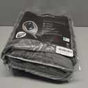 Beautyrest Wearable Electric Poncho Wrap Blanket, Ultra Soft Sherpa & Berber Fleece Heated Throw with Low EMF,UL Certified & OEKO-TEX,3 Heat Settings & 2 Hour Auto Shutoff, Gift-Ready, 50" x 64",Grey