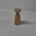 HD 8 in Wood candle holder