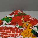 Christmas Tree Skirt - Soft and Funny Farmhouse Christmas Tree Collar with Red & Green Trim Decor Xmas Holiday Decoration