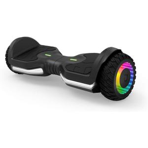 Jetson Self Balancing Hoverboard with Built in Bluetooth Speaker | Includes All Terrain Tires | LED Lights (Black) Jetson Self Balancing Hoverboard with Built in Bluetooth Speaker | Includes All Terrain Tires | LED Lights (Black)