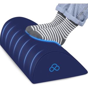 Foot Rest Ergonomic Pillow for Under Desk at Work, Anti-Fatigue Footrest Support Pillow for Fatigue & Pain Relief, Comfortable for Office Chair, Car Seat & Gaming Chair - Blue (Standard-17 Inch)