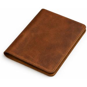 A5 Leather Journal 5.75x8.25 inches Refillable Journal Cover for Large Moleskine, Leather Handmade Notebook A5 Cover Large Leather Journal for Professionals (Tan)