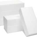 6 Pack Foam Blocks for Crafts - Polystyrene Brick Rectangles for Art Sculpting, Flower Arrangements, DIY, Packing, & Diorama Supplies (8 x 4 x 2 in)