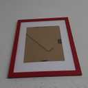 Vittanly 11x14 Picture Frame, Engineered Wood with Shatter Resistant Plexiglass, Display Pictures 8x10 with Mat or 11x14 without Mat, Poster Frame for Wall or Table Top Display, Red, 1 Pack