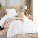 Utopia Bedding Duvet Cover Set with Pillowcases- 2 Pieces Bedding Duvet Cover with Zipper Closure - 1 Duvet Cover with 1 Pillow Sham - Soft Brushed Microfiber (Twin/Twin XL, White)