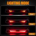 Third 3rd Brake Light LED for 2004-2008 Ford F150, High Mount Rear Brake Lights Assembly for 04-08 F-150, Waterproof Center Cab Cargo Lamp Stop Light