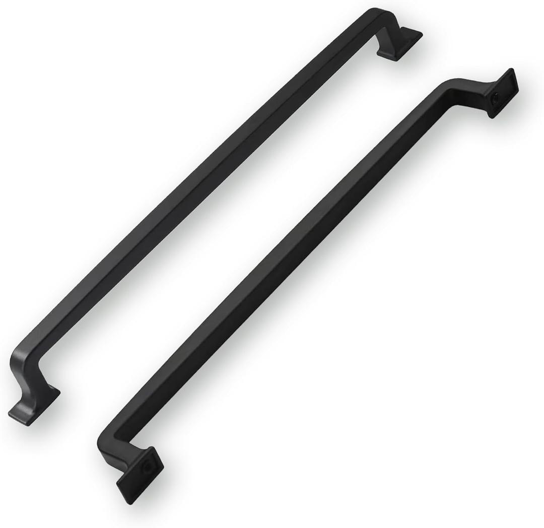 Khtumeware 6 Pack Matte Black Cabinet Handles: 10 Inch Pulls for Cabinets and Drawers