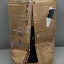 Rolling Shop Stool with Wheels, Rolling Stool with Back Support, 360 Swive Garage Chair, Height Adjustable Chair 330lb Heavy Duty for Spa Salon Massage Home Office Tattoo (Black)