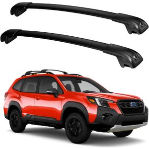 Roof Rack Cross Bars Compatible with Subaru Forester 2014-2026 (Not for Wilderness), 300lbs Aluminum Lockable Heavt Duty Roof Rails Crossbar with Lock for Rooftop Cargo Bars Luggage Rack Bike