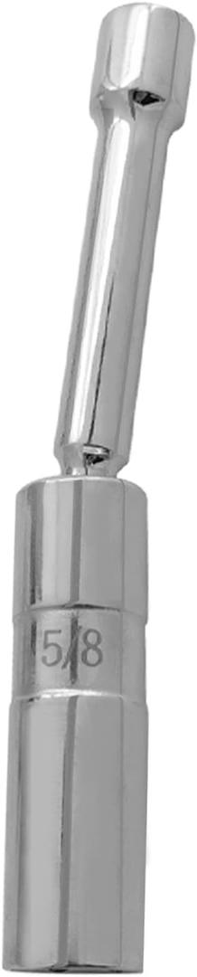 A ABIGAIL 5/8" Swivel Magnetic Spark Plug Socket 3/8 Inch Drive x 6" Total Length 6-Point 360 Degree Swivel Thin Wall Spark Plug Socket Removal Tool Cr-V Steel
