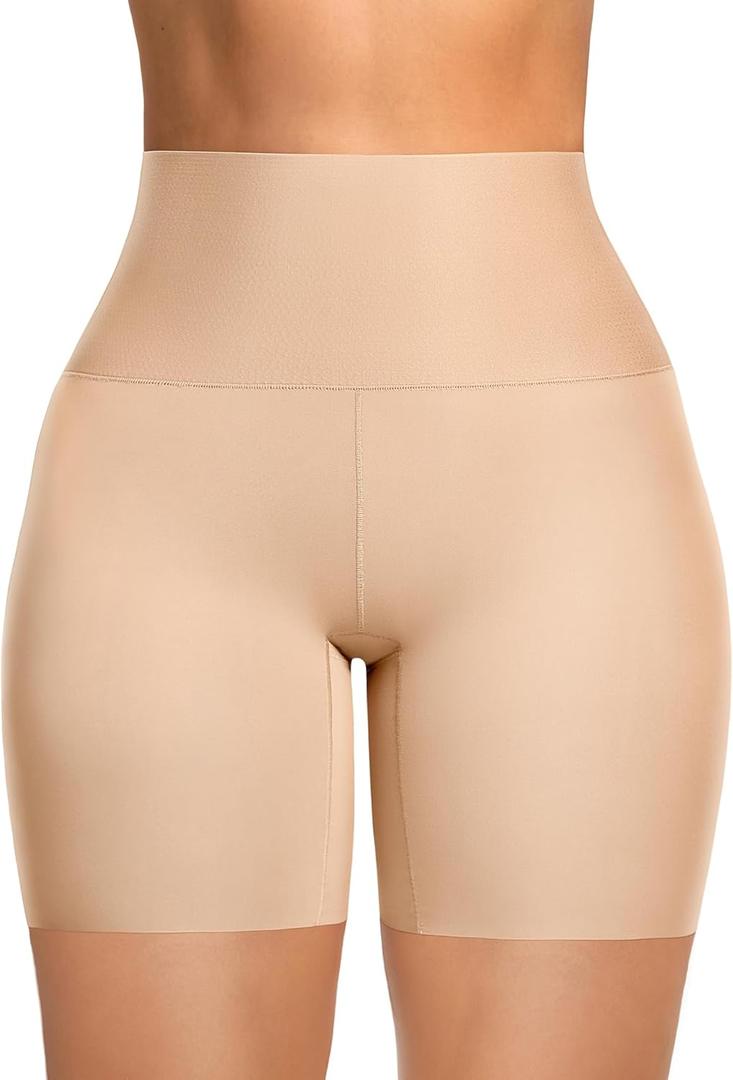 FeelinGirl Shapewear for Women Tummy Control Body Shaper Butt Lifter Shapewear Shorts, Khaki, L