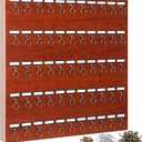 Xuhal Key Rack, Wall-Mounted Keychain Holder Display Hanging Board with 55 Bolted Metal Hooks with Customize Nameplate for Garage, Car Dealer, Office, Hotel, Real Estate, 23 x 23 Inches, 23 x 23 x 2.24 inches