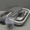 25-28 Lbs Dog Food Storage Container with Handle, Collapsible Dog Food Container with Airtight Lids, Wheels, Large Pet food storage Container for Dog Cat,Dog Food Scoop,Small Container