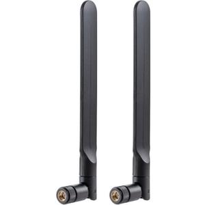 WiFi 6 6E Tri-Band 2.4GHz/5GHz/6E Omnidirectional Antenna for PC Desktop Computer Motherboard WiFi Router, 2 Pack