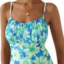 PRETTYGARDEN Women's Floral Bodycon Maxi Dress Summer Beach Sundress Sleeveless Spaghetti Strap Wedding Guest Dress (XXL)