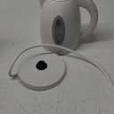 OVENTE Electric Kettle, 1.7L Fast Boiling Water Heater for Coffee or Tea, BPA Free with Water Level Gauge, Auto Shut-Off, Boil-Dry Protection, Indicator Light and Removable Filter, White KP72W