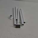 UIOSANRT White Shower Curtain Rod 31-79 Inches Non-Slip Shower Rod Tension Mounted No Drill Shower Curtain Rods Spring Tension Rod Adjustable Tension Curtain Rod for Windows Bathroom