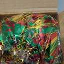Kingdder 16.4 ft Christmas Tinsel Garland Lighted Metallic Twist Tree Decoration Prelit Battery Operated 50 LED Hanging Garland for Xmas New Year Home Outdoor Decor(Multicolor, Red and Green)