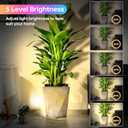 RGBW Spot Lights Indoor, 6W Uplighting 16 Color Changing Uplights Indoor with Remote Control, Plant Spotlight Party Decorative with Base and Stake,1 Pack