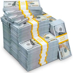 200 Pcs Prop Money Play Money Movie Money for Kids Education Learning, Videos, Christmas, Birthday Parties, Weddings and Holiday