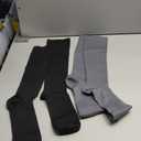 CHARMKING Compression Socks for Women & Men Circulation (2 Pairs) 15-20 mmHg is Best Support for Athletic Running Cycling (Small-Medium, Black/Grey)