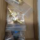 2 PCS Sturdy Guitar Strap Locks - Security and Quick Release Guitar Strap Button for Electric, Bass, and Acoustic Guitars with Rubber Guitar Strap Lock and Felt Washers, 1 Set (Gold)