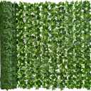 DearHouse 68.9x157.5in Artificial Ivy Privacy Fence Wall Screen, Artificial Hedges Fence and Faux Ivy Vine Leaf Decoration for Outdoor Garden Decor