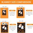 Boo Basket Stuffers for Women Adults, Boo Basket Ideas, Halloween Throw Blanket for Women Men, Gothic Horror Scream Blanket, Ghosts Reading Books Blankets, Fall Blankets for Couch Bed 50"X60"