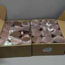 SUPMIND 48 Pack Candle Tins, 24pcs 8oz + 24pcs 4oz Rose Gold Candle Tins for Making Candles, Metal Candle Jars with Lids Bulk Empty Candle Containers for Candle Business