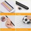 AUAUY Stylish Metal Pencil, 2PCS Premium Infinity pencil, Reusable Everlasting Pencil with 2 Replaceable Nibs for Writing Drawing Sketching, Unique Xmas Birthday Gift for Kids Student Adult Artists