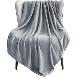 Double-Sided Flannel Throw Blanket 59x39.37 Inches - Ultra Soft Fleece Blankets for Couch, Office, Car Seats, Camping, Bed & Travel |Cozy-Blanket Lightweight Warm|All Season Use