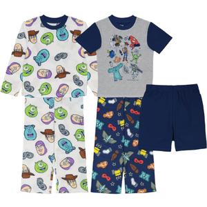 Disney Boys' Mickey Mouse | Pixar 5-piece Loose-fit Pajama Set, Soft & Cute for Kids (4)