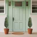 36inch Boxwood Topiary with Ground Spike, Artificial Plants Outdoor with Stake (Set of 2)