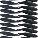 Skrnrhrery Propeller 8060 8x6 for RC Airplane Quadcopter Black Soft Propeller Blades Fold Resistant with 3.17 Shaft Diameter XXD Motor 10 Pieces Prop Accessories