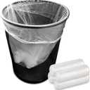 Stock Your Home Clear Trash Bags  6-10 Gallon (1000 Pack)  Disposable Leak-Resistant Garbage Can Liners for Office, Bathroom, Deli, Produce, Dog Poop, Cat Litter