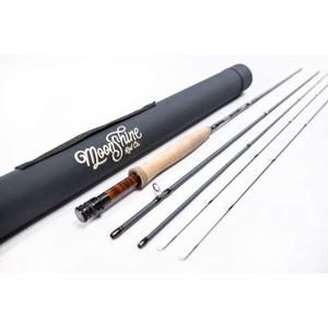 Moonshine Rod Co. Fly Fishing Rod with Carrying Case and Extra Rod Tip Section, Slow-Medium-Fast Action (2wt 6'6")