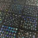 3 x 30Sheets Laser Silver Nail Art Stickers Aurora Nail Stickers for Nails Art 3D Self-Adhesive Silver Nail Decals Laser Sticker for Women Girls Acrylic Nails Manicure DIY